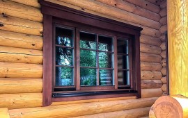 Откосы в деревянном доме с пластиковыми окнами